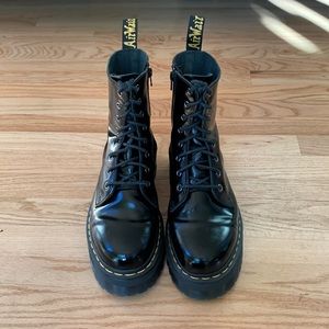 JADON SMOOTH LEATHER PLATFORM BOOTS